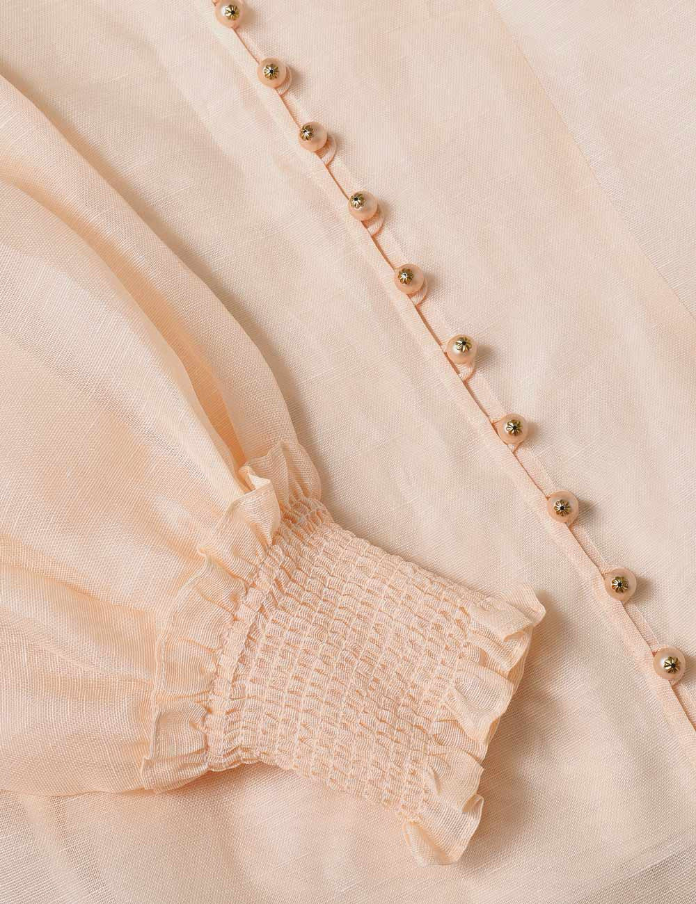ZIMMERMANN INSPIRED DRESS IN 52% LINEN 48% SILK