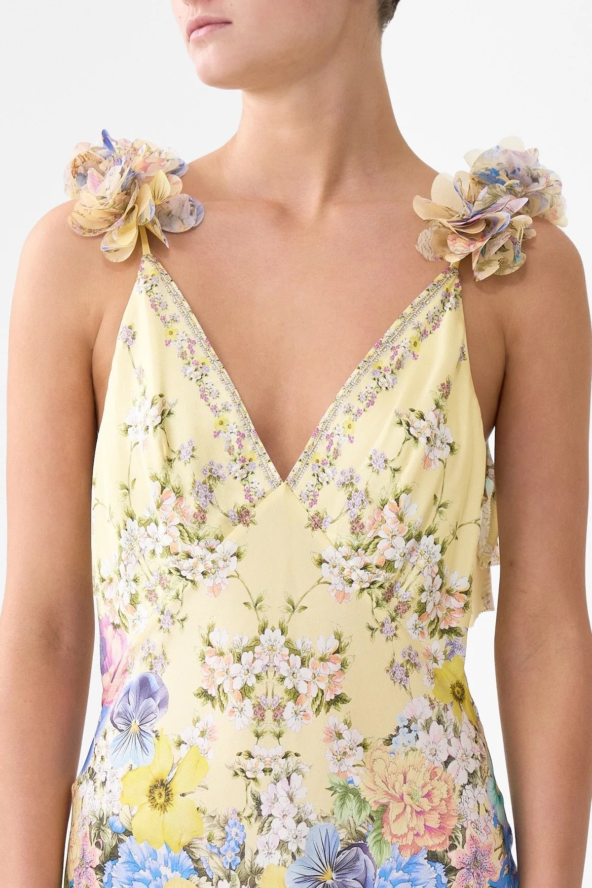 CAMILLA INSPIRED DRESS IN 100% SILK