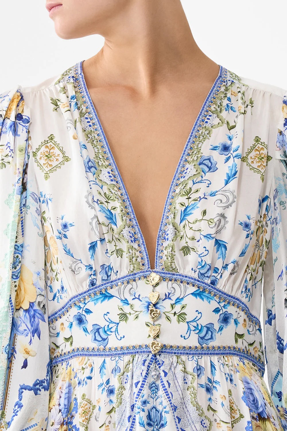 CAMILLA INSPIRED DRESS IN 100% SILK