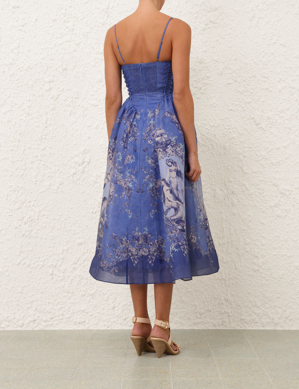 ZIMMERMANN INSPIRED DRESS IN 55% LINEN 45% SILK