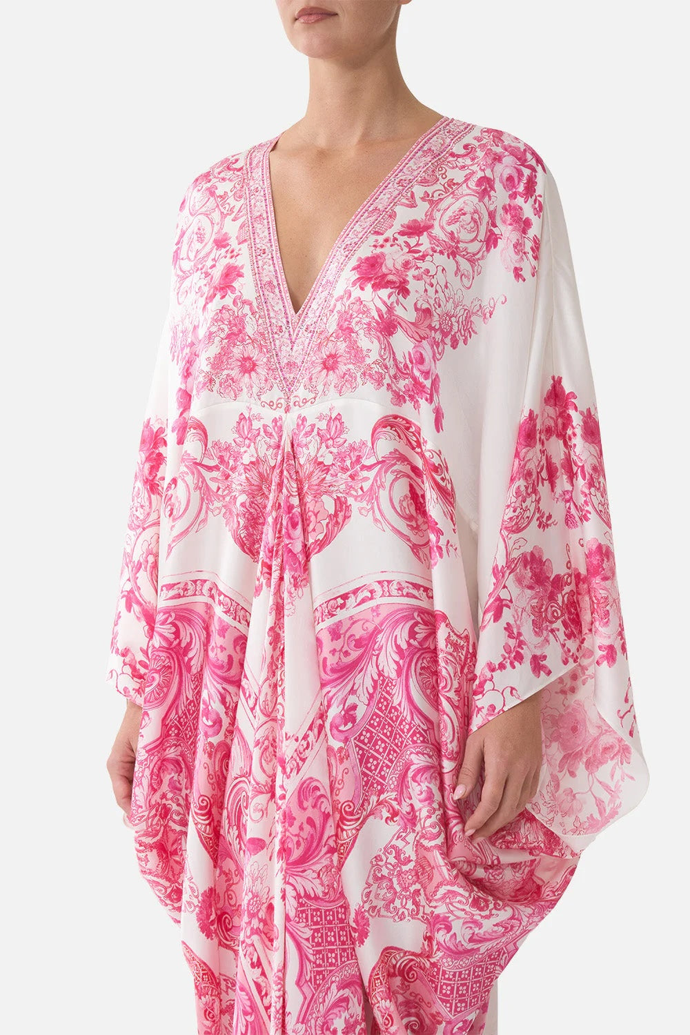 CAMILLA INSPIRED DRESS IN 100% SILK