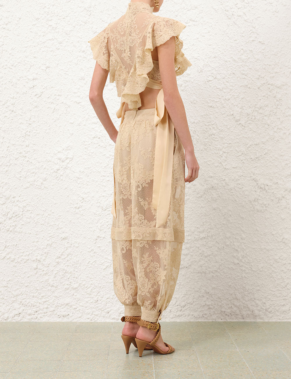 ZIMMERMANN INSPIRED SHIRT IN 100% POLYESTER