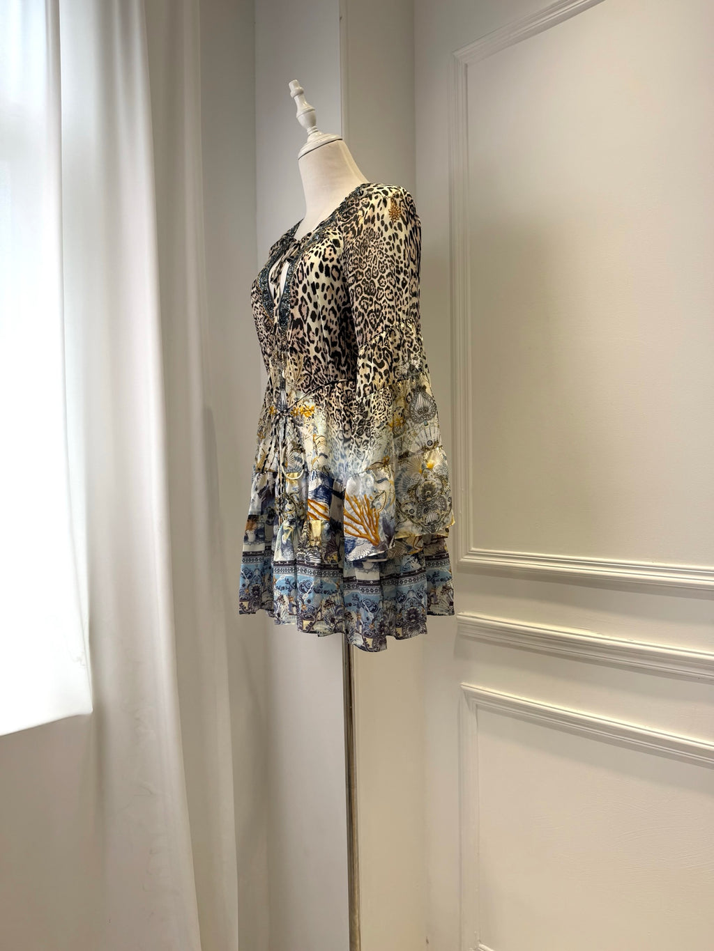 CAMILLA INSPIRED DRESS IN 100% SILK