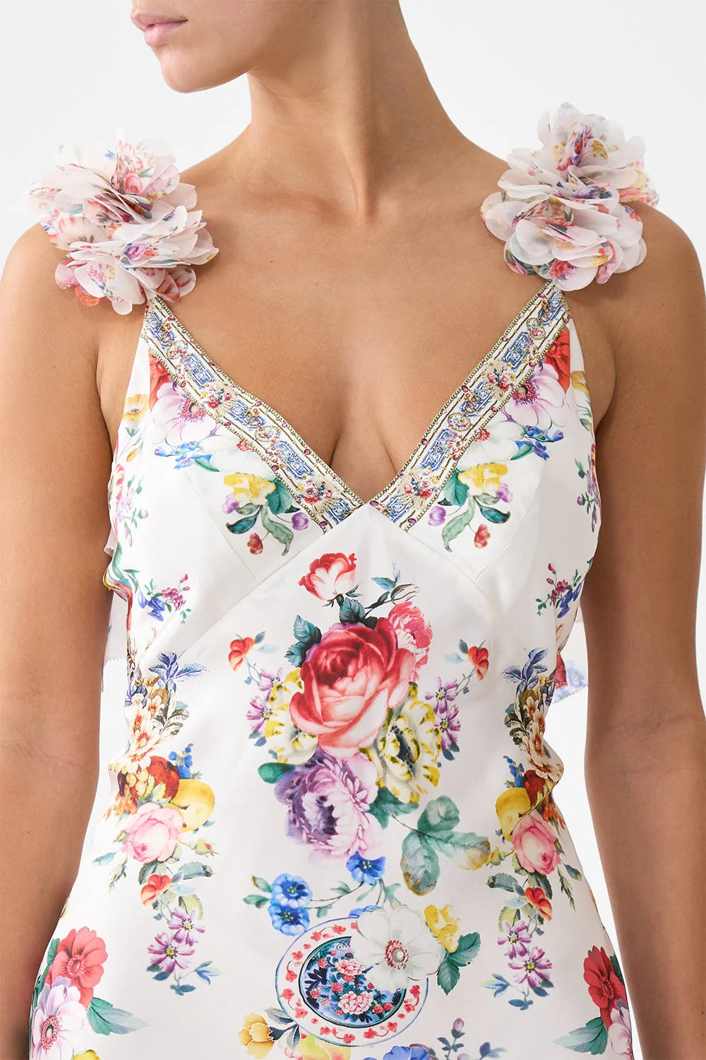 CAMILLA INSPIRED DRESS IN 100% SILK