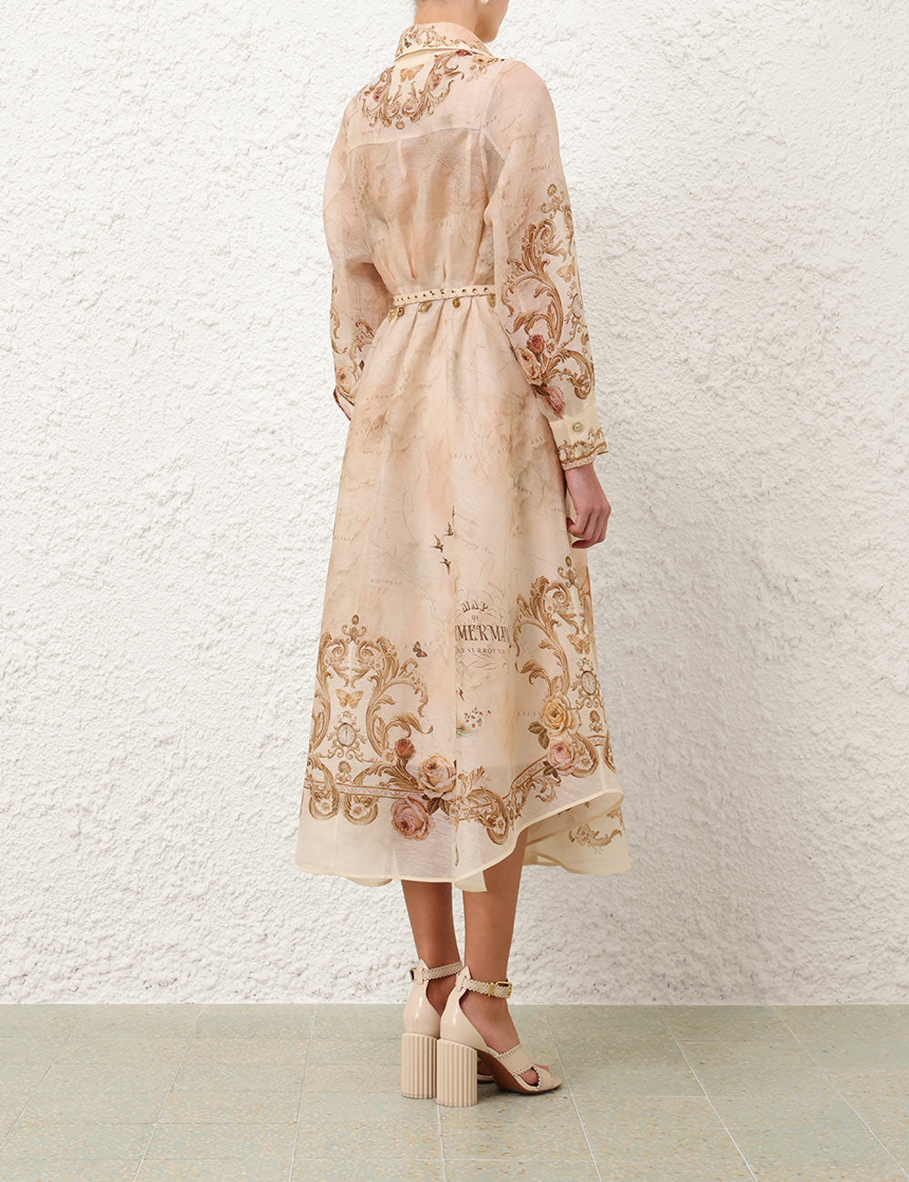 ZIMMERMANN INSPIRED DRESS IN 53% LINEN 47% SILK