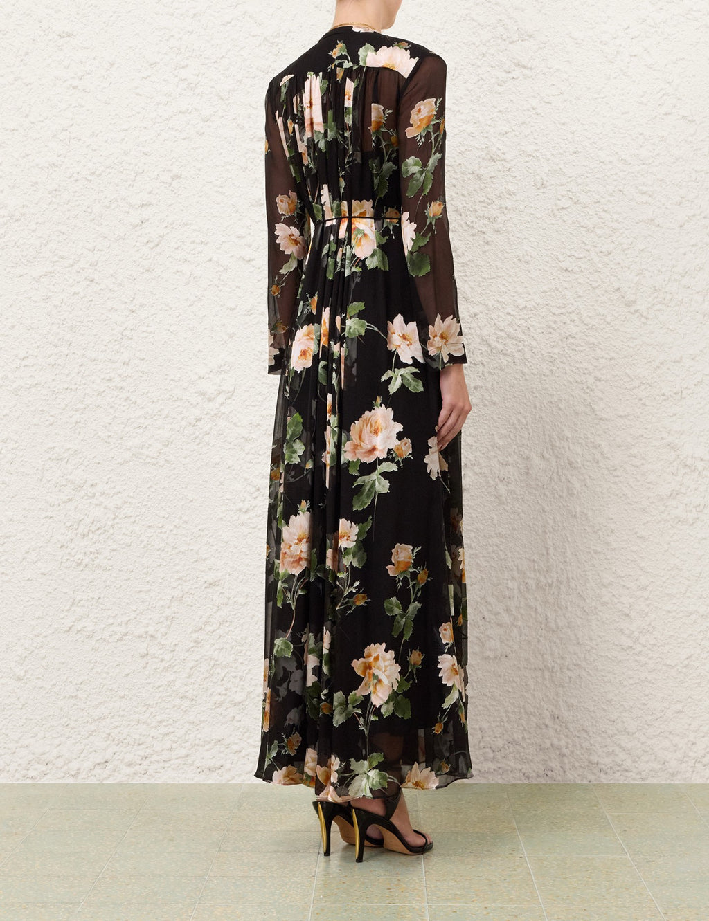 ZIMMERMANN INSPIRED DRESS IN 76% VISCOSE 24% SILK