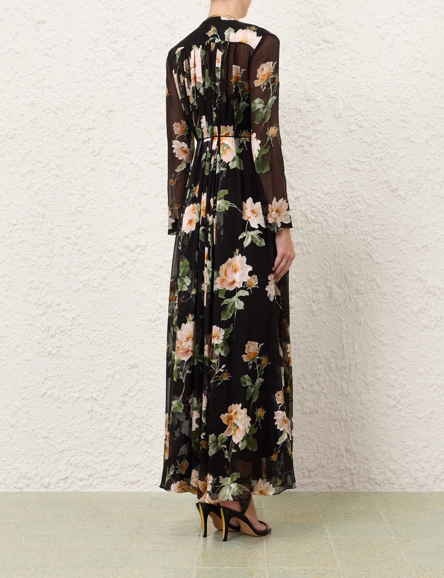 ZIMMERMANN INSPIRED DRESS IN 76% VISCOSE 24% SILK