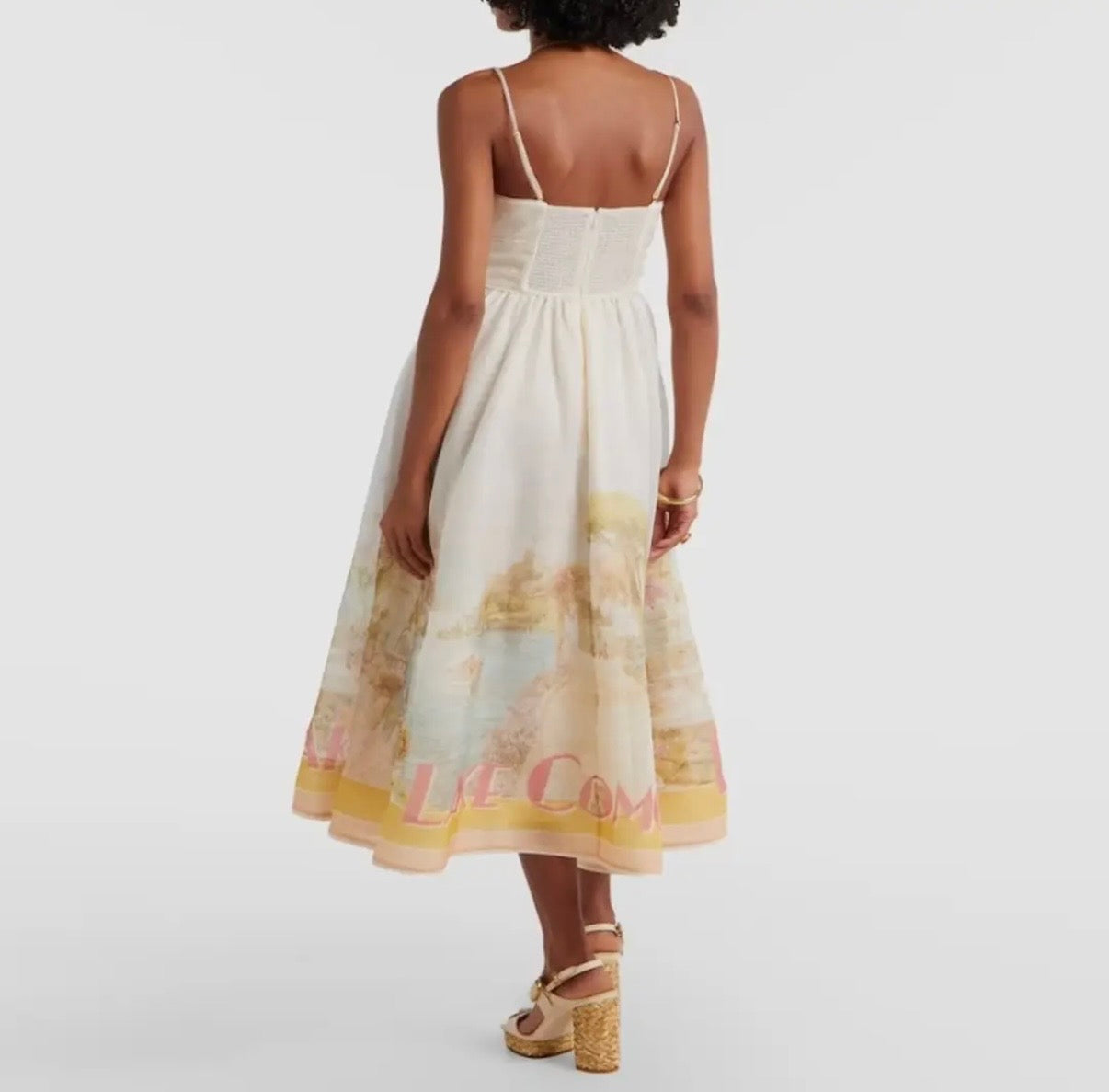 ZIMMERMANN INSPIRED DRESS IN 55% LINEN 45% SILK