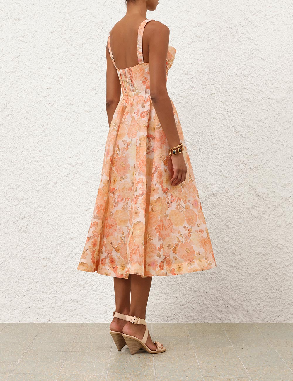 ZIMMERMANN INSPIRED DRESS IN 55% LINEN 45% SILK