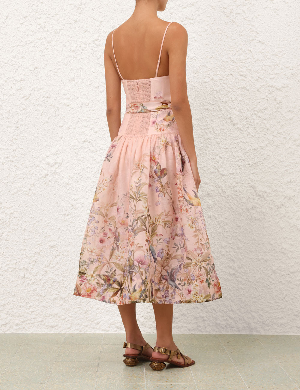 ZIMMERMANN INSPIRED DRESS IN 55% LINEN 45% SILK