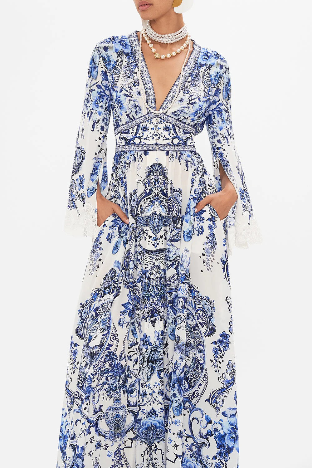 CAMILLA INSPIRED DRESS IN 100% SILK