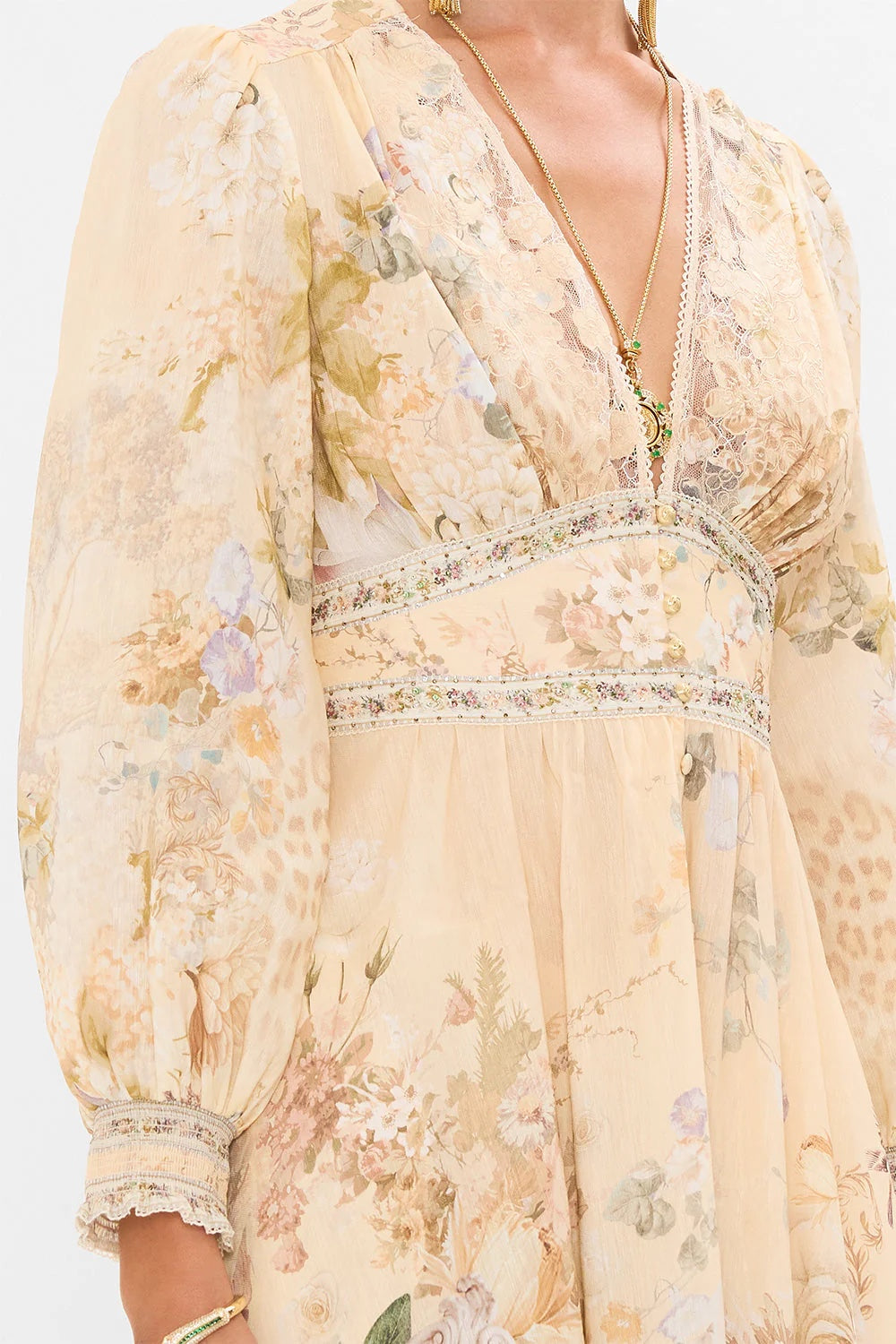 CAMILLA INSPIRED DRESS IN 82% LINEN 18% SILK