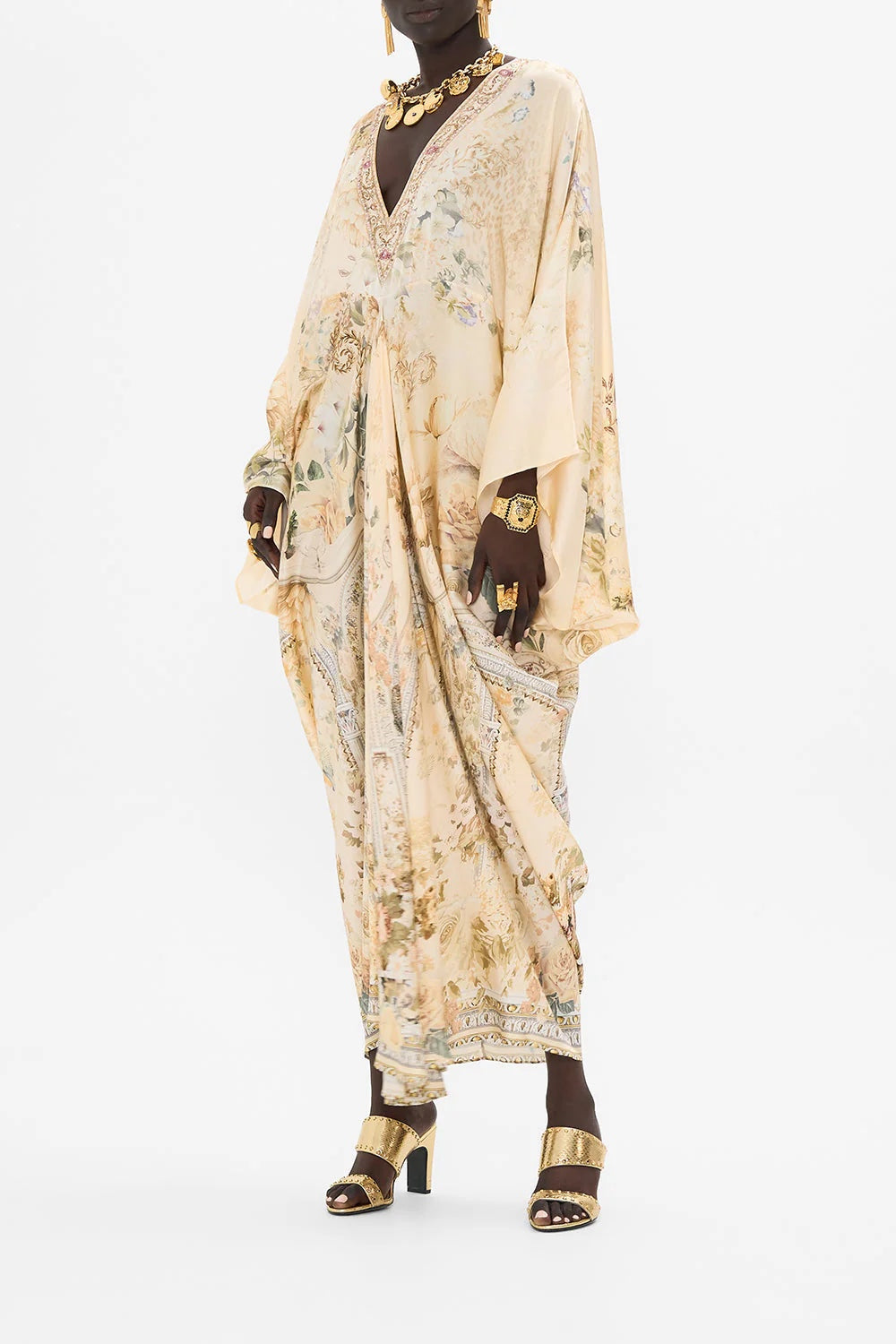 CAMILLA INSPIRED DRESS IN 100% SILK