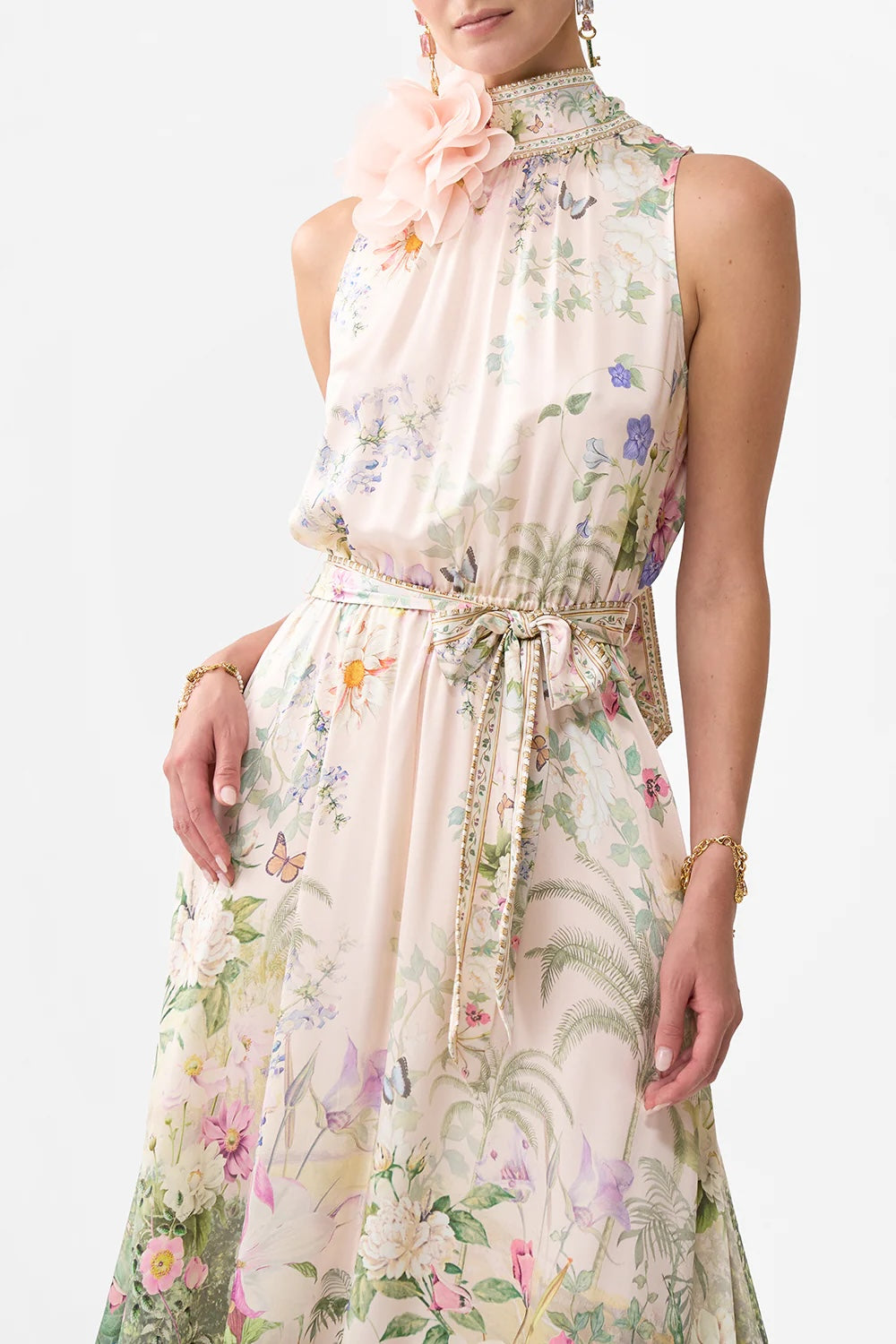 CAMILLA INSPIRED DRESS IN 100% SILK