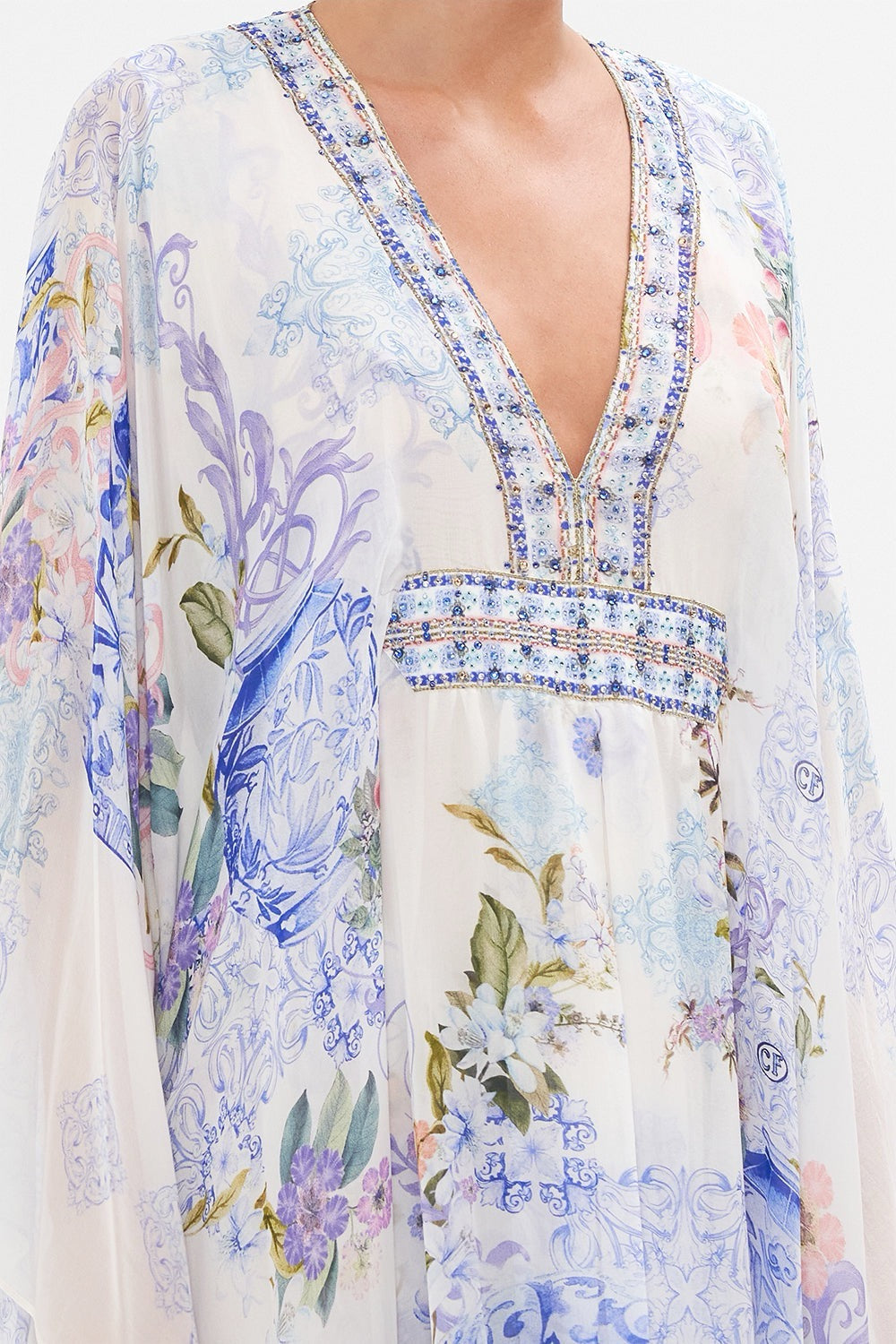 CAMILLA INSPIRED DRESS IN 100% SILK