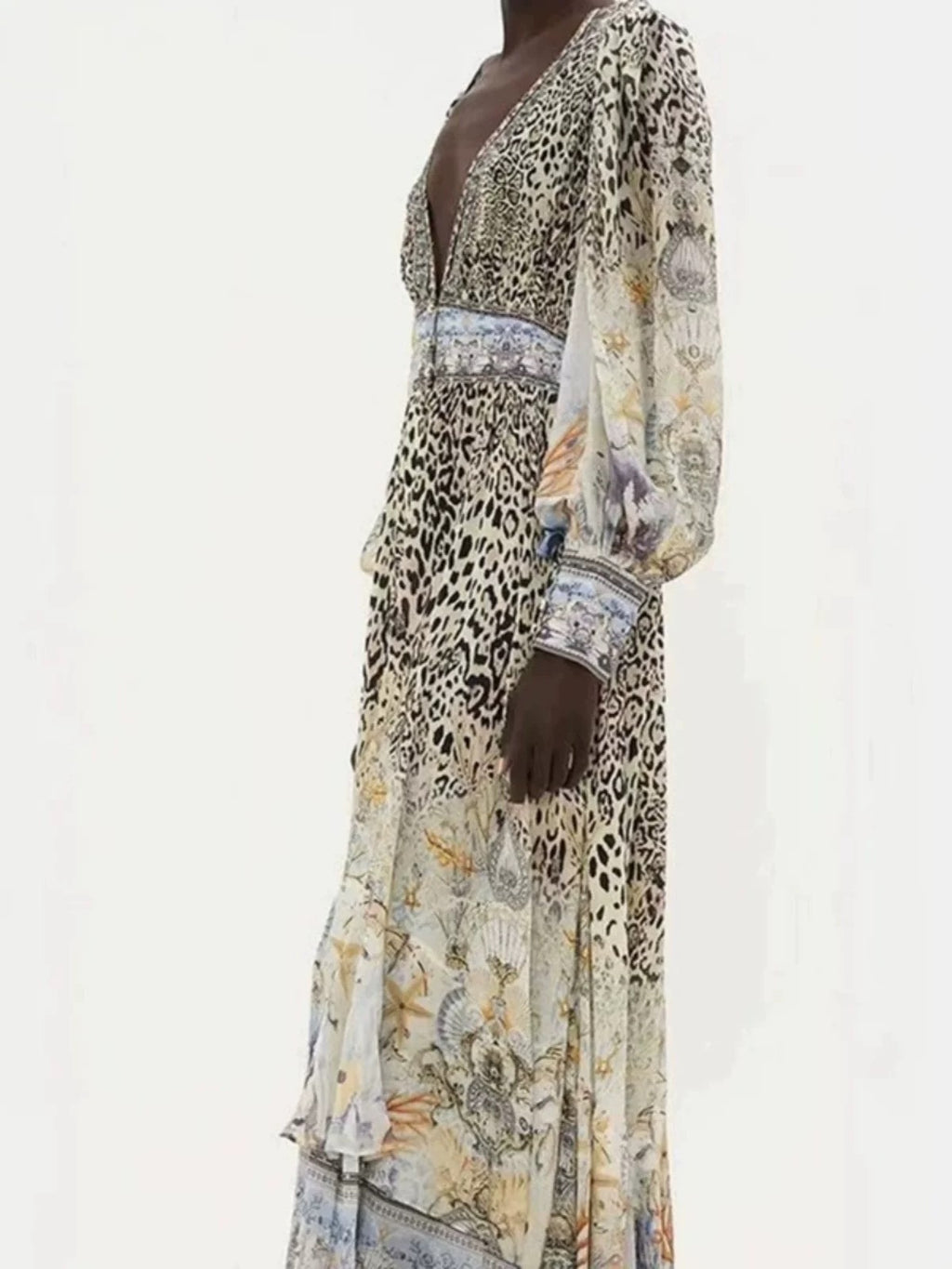CAMILLA INSPIRED DRESS IN 100% SILK