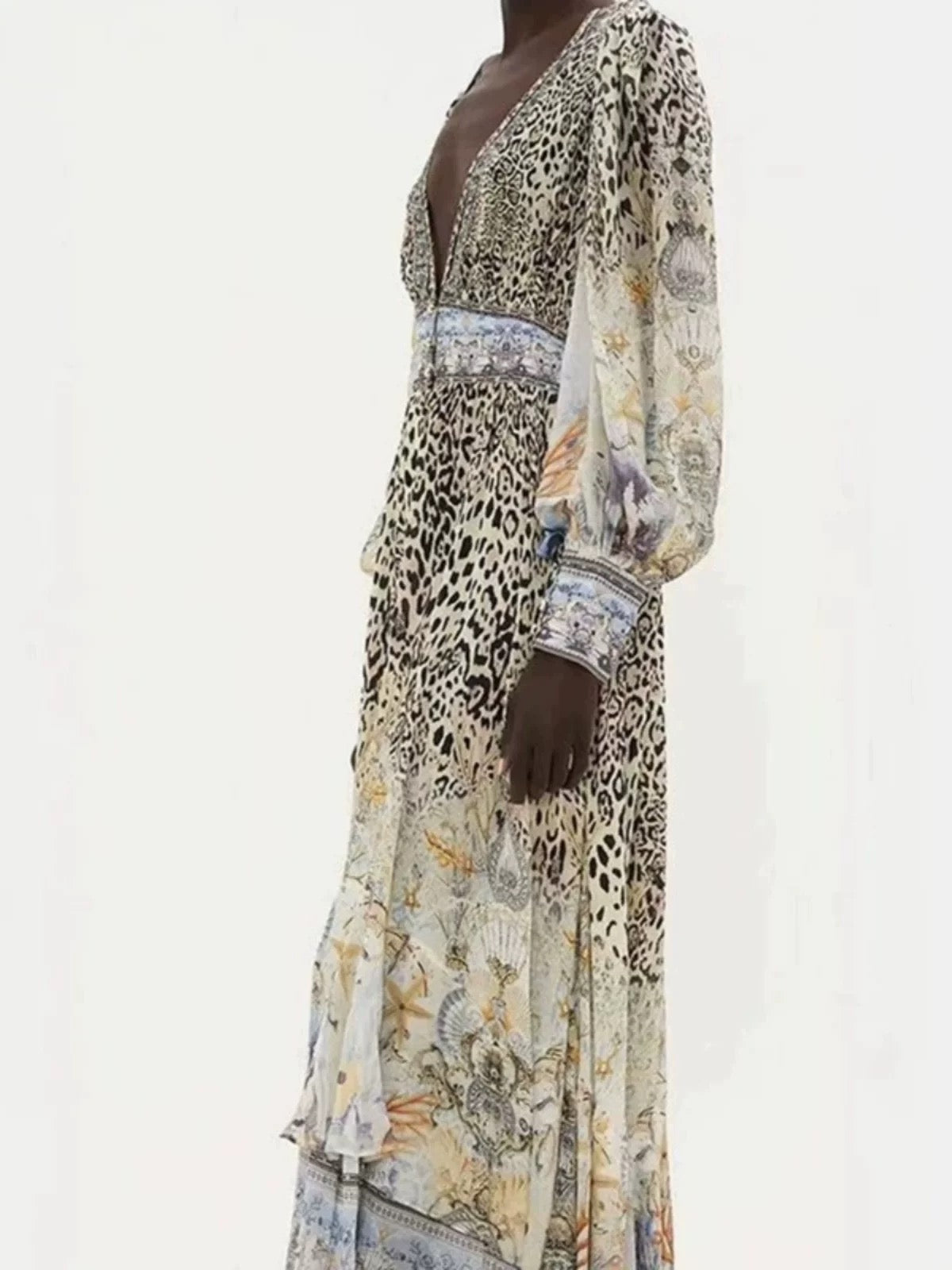 CAMILLA INSPIRED DRESS IN 100% SILK