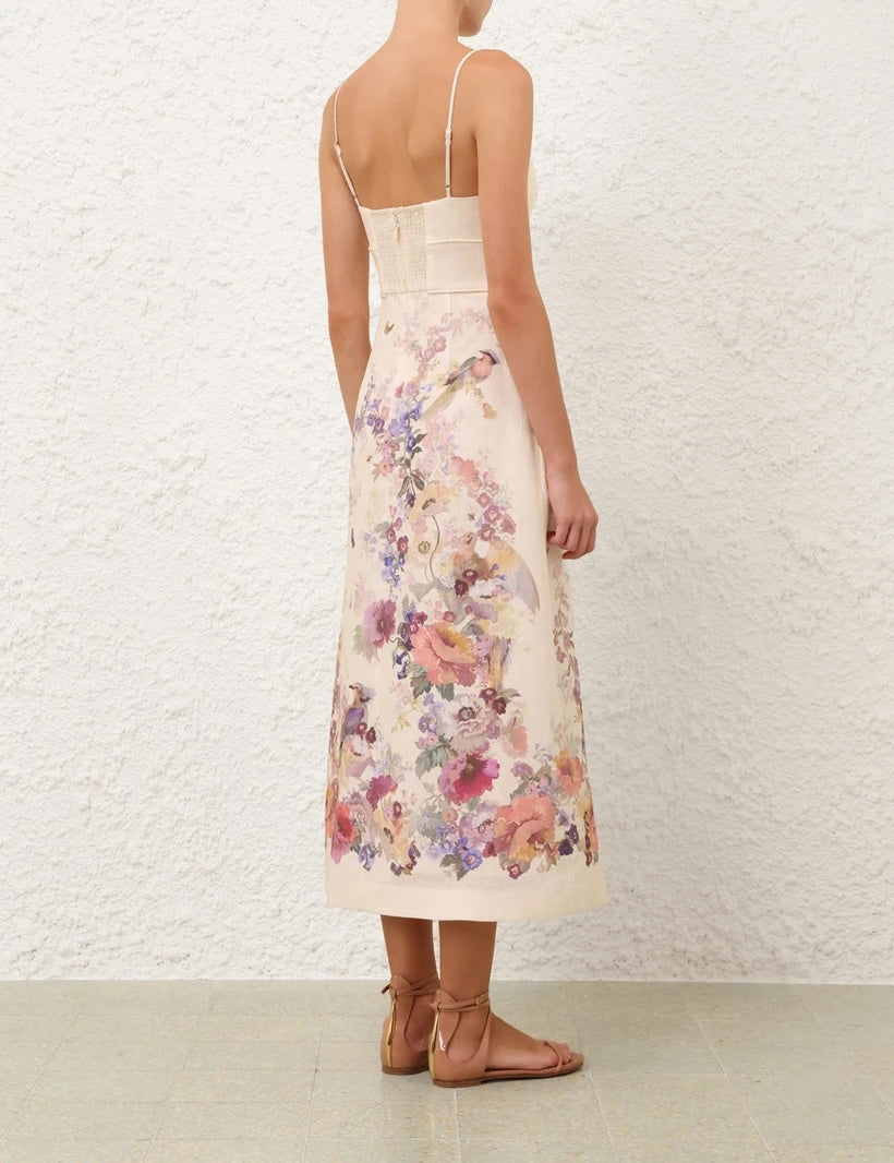 ZIMMERMANN INSPIRED DRESS IN 100% LINEN