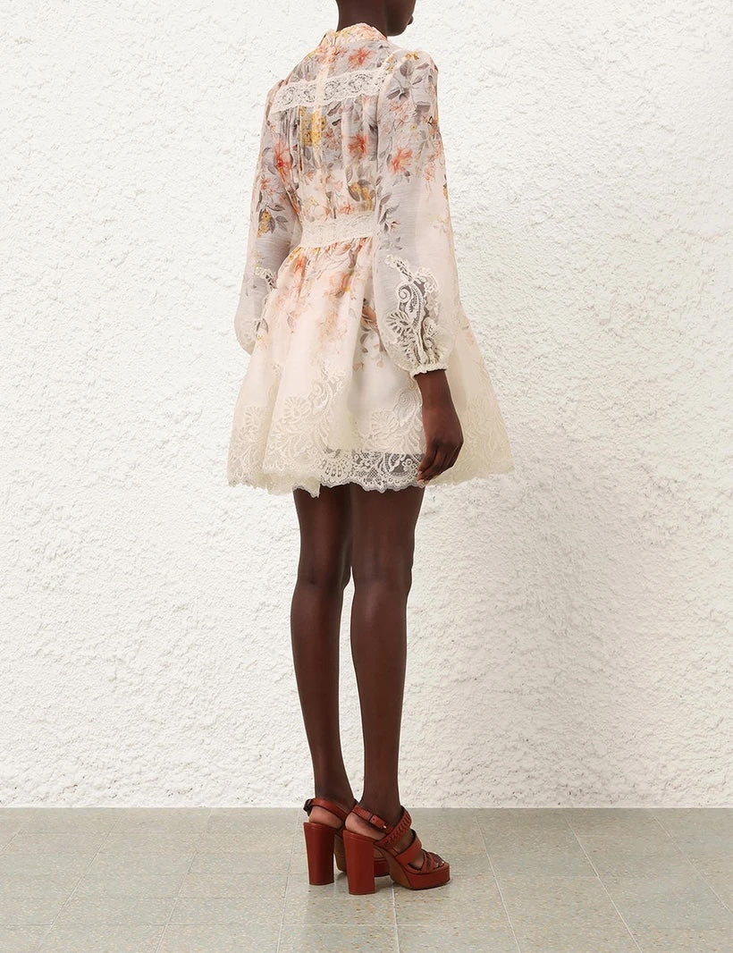 ZIMMERMANN INSPIRED DRESS IN 55% LINEN 45% SILK