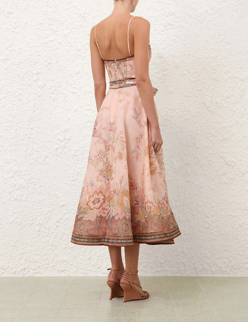 ZIMMERMANN INSPIRED DRESS IN 53% LINEN 47% SILK