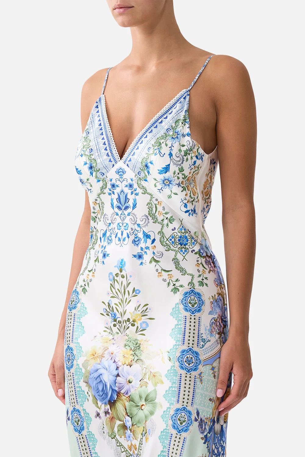 CAMILLA INSPIRED DRESS IN 100% SILK