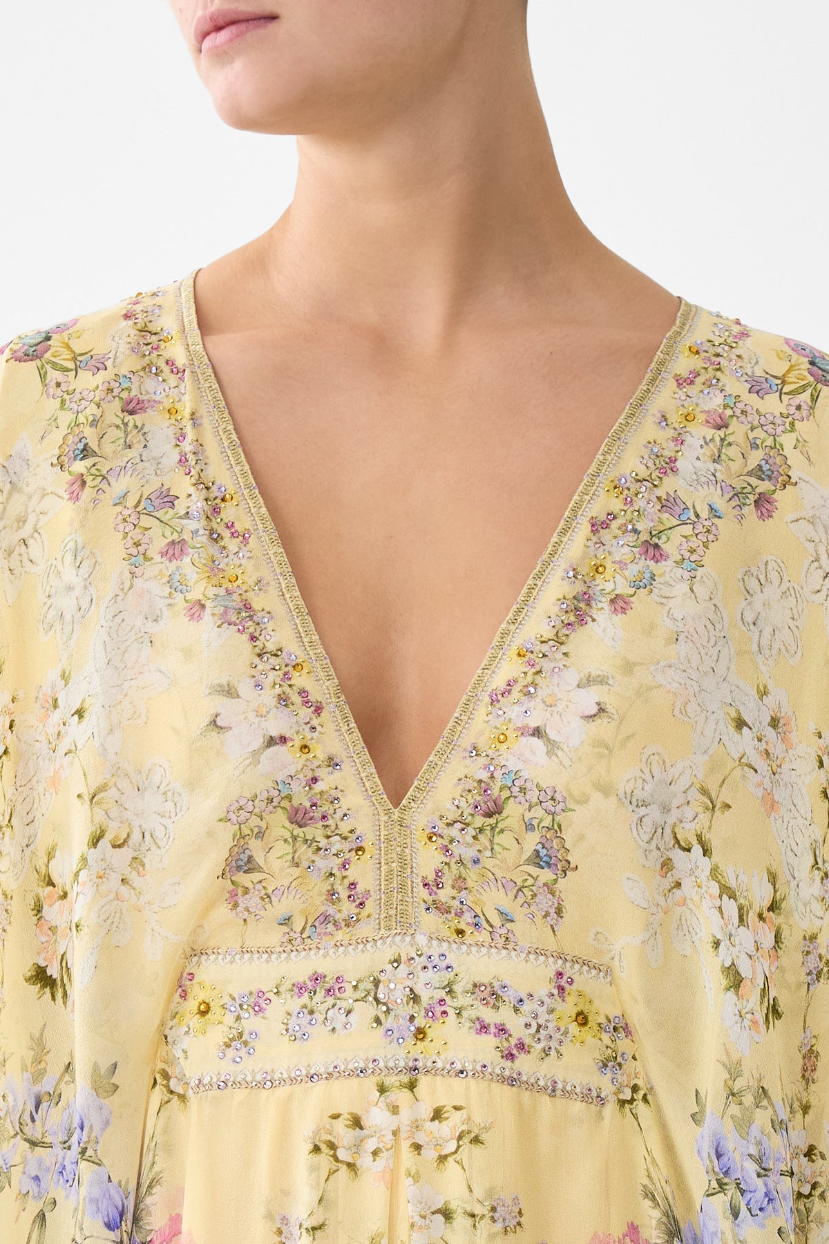 CAMILLA INSPIRED DRESS IN 100% SILK