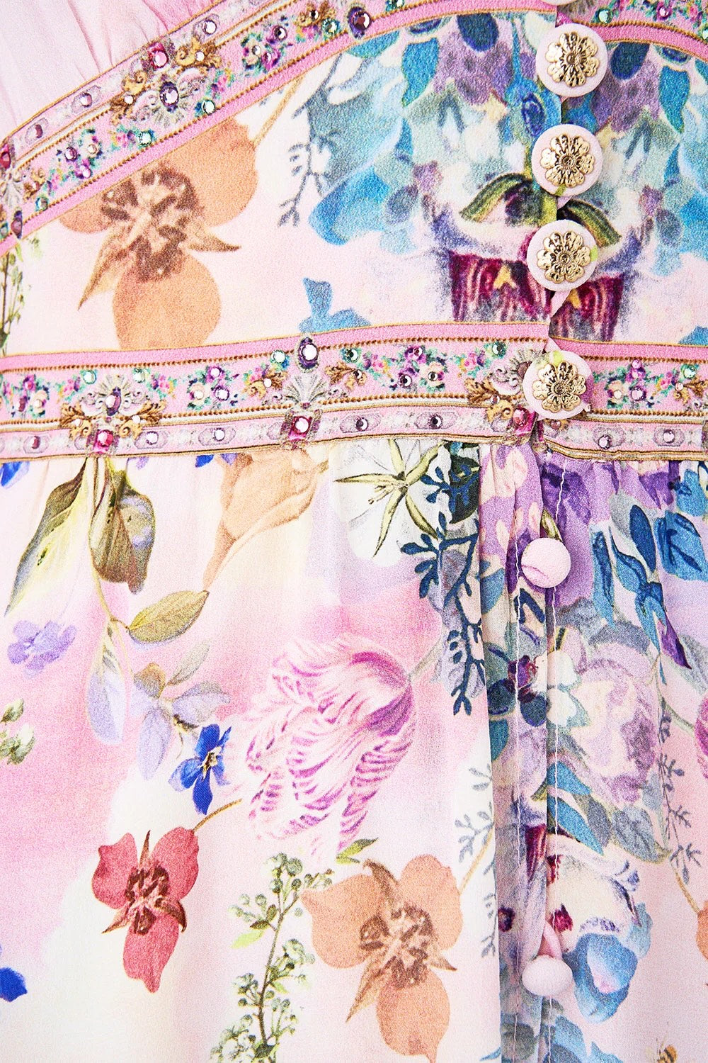 CAMILLA INSPIRED DRESS IN 100% SILK