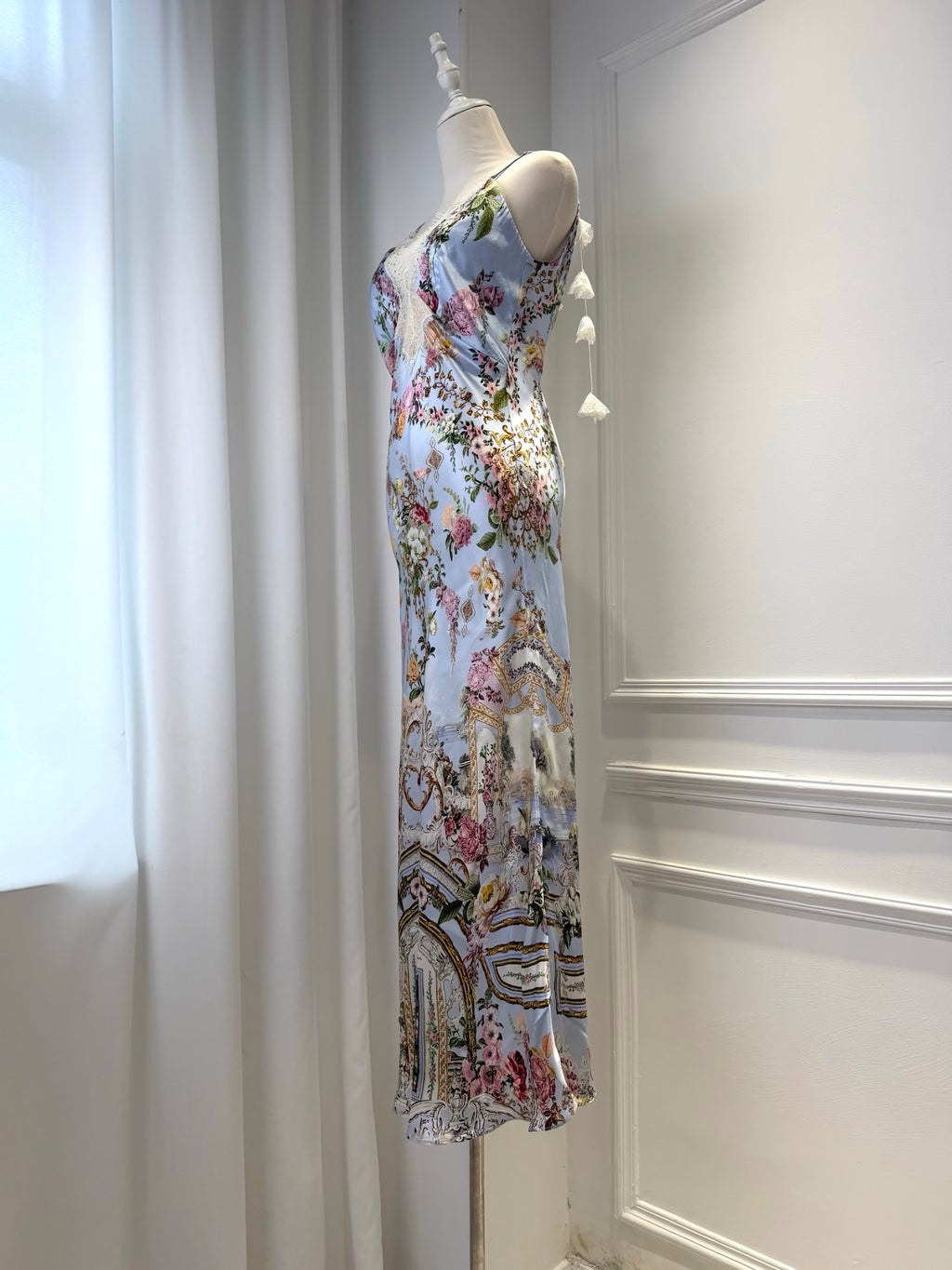 CAMILLA INSPIRED DRESS IN 100% SILK