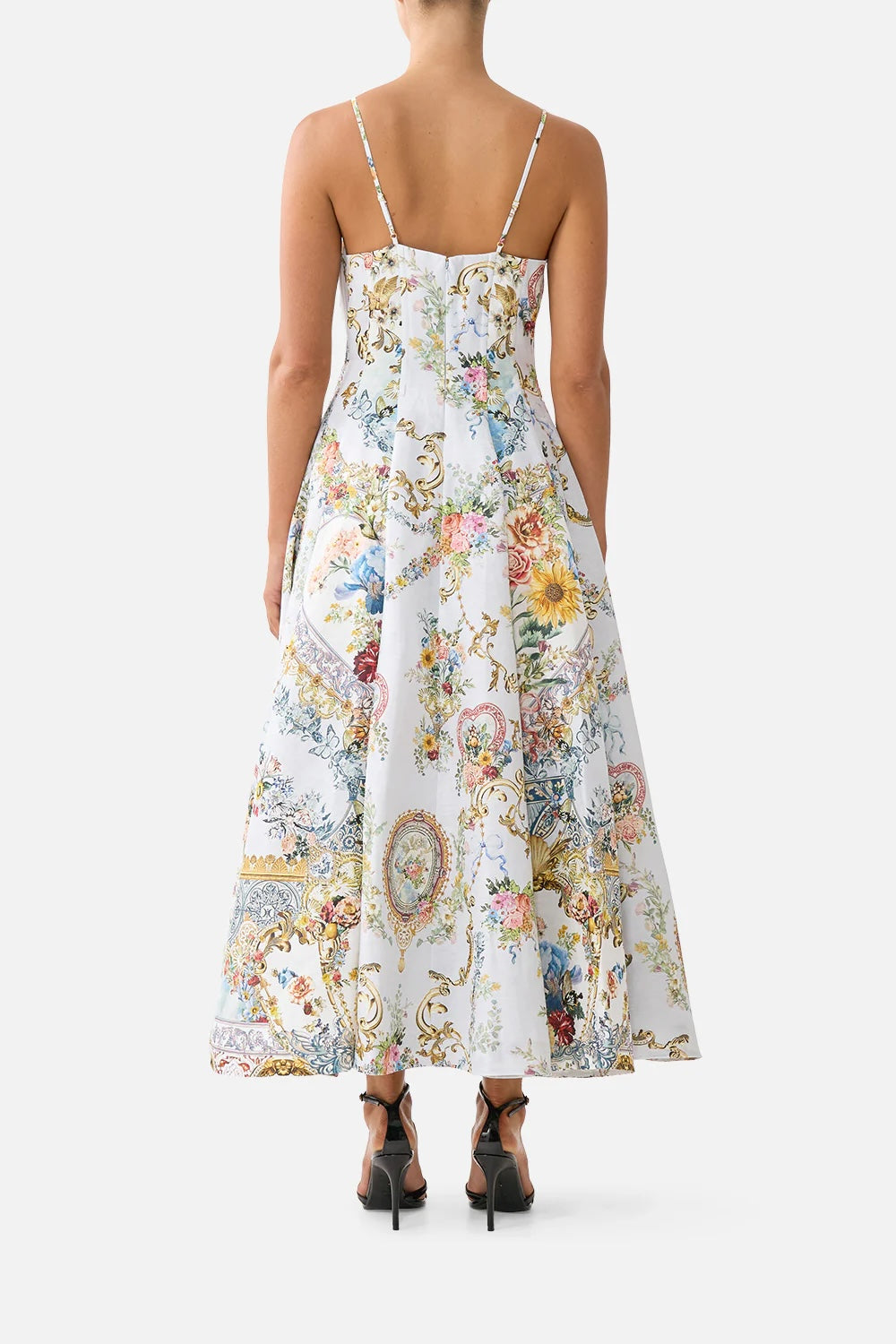 CAMILLA INSPIRED DRESS IN 82% LINEN 18% SILK