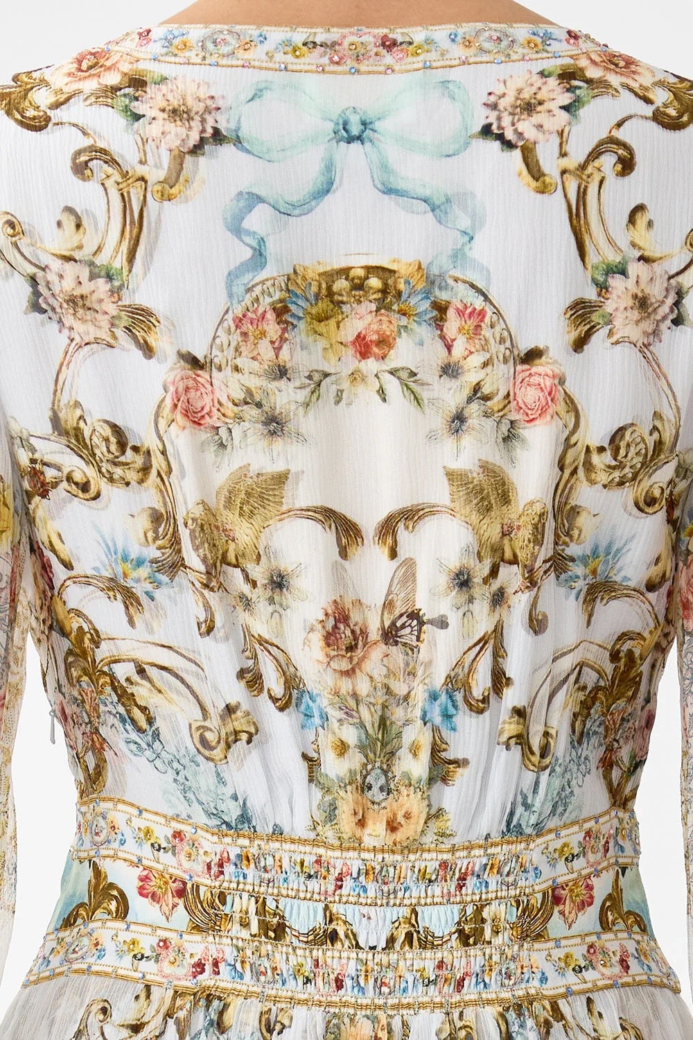 CAMILLA INSPIRED DRESS IN 100% SILK