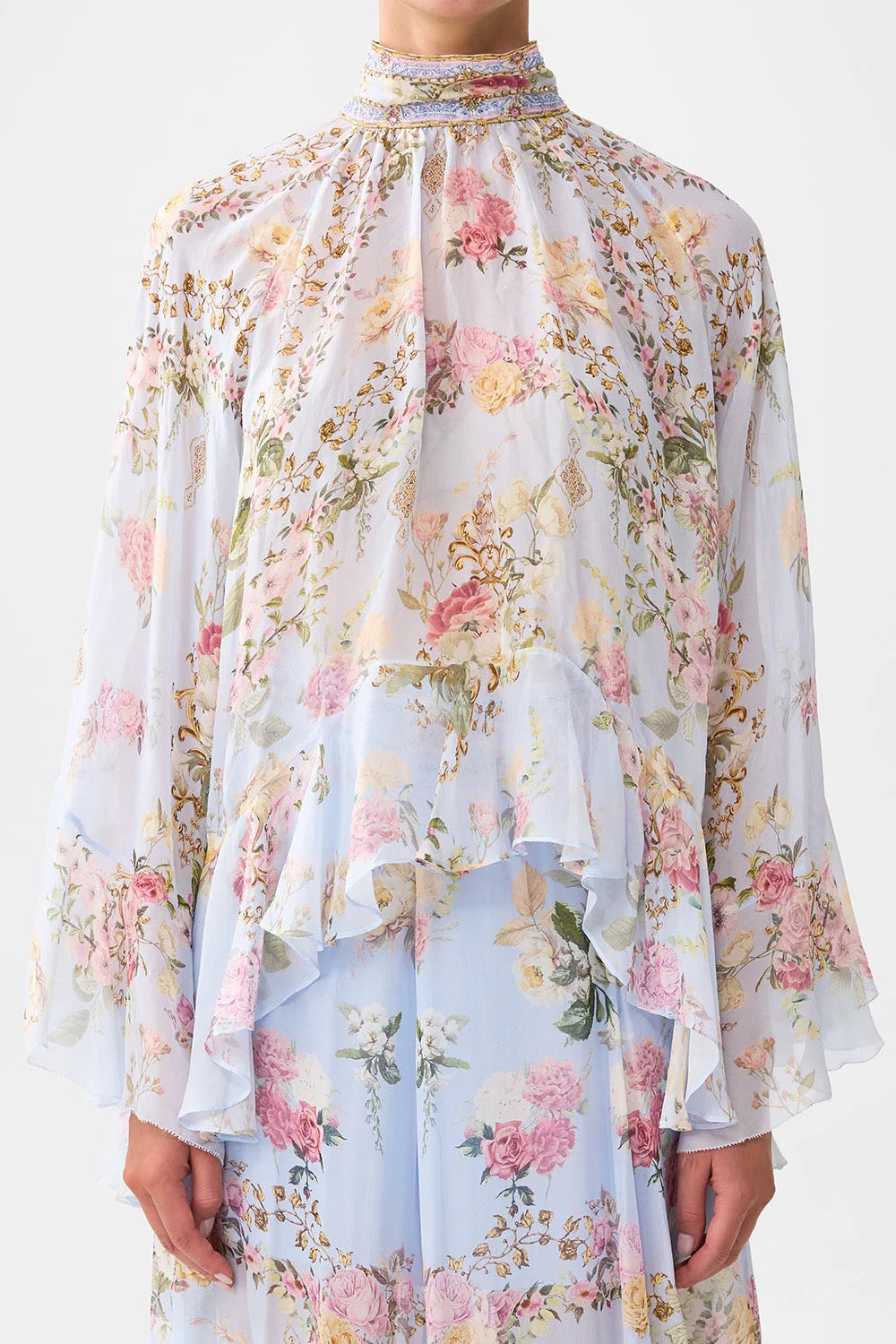 CAMILLA INSPIRED DRESS IN 100% SILK