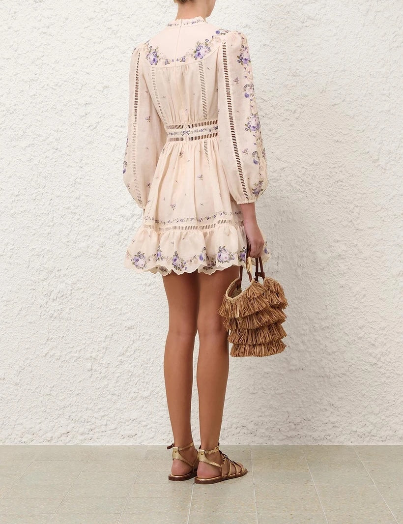 ZIMMERMANN INSPIRED DRESS IN 100% LINEN