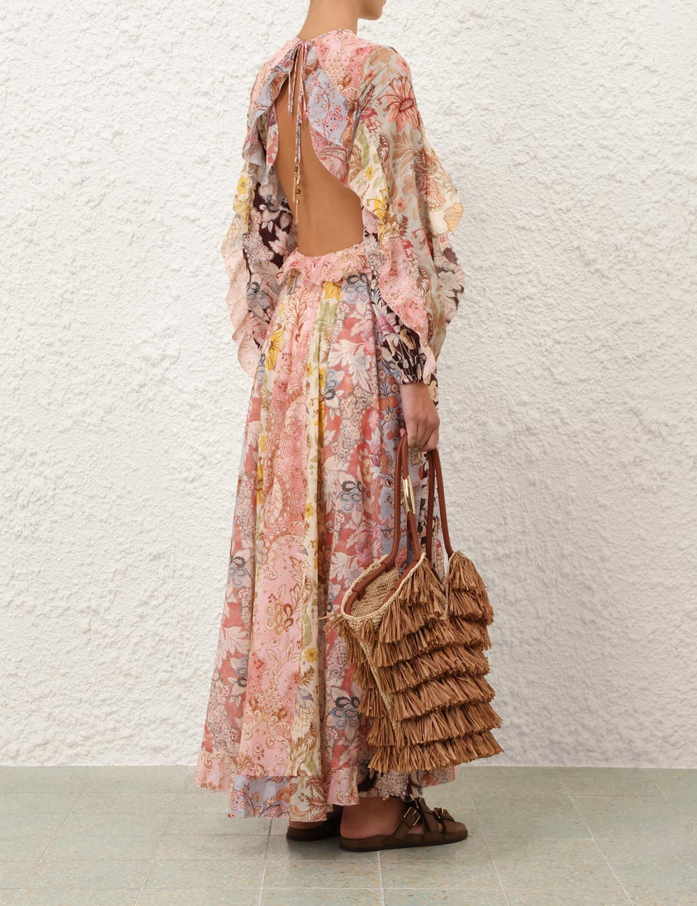 ZIMMERMANN INSPIRED DRESS IN 55% LINEN 45% SILK