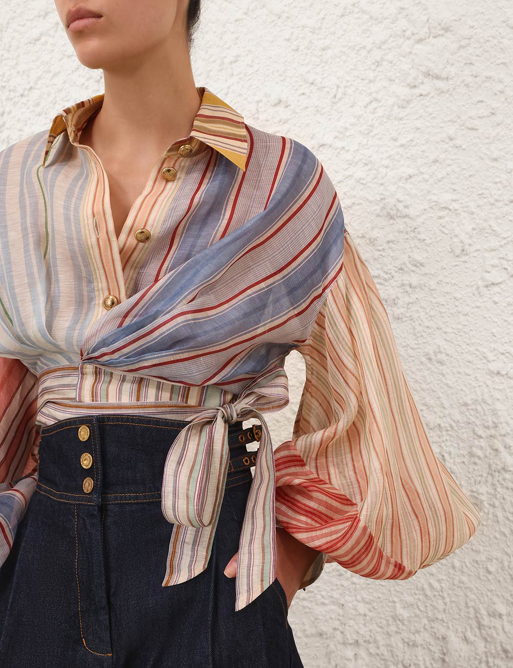 ZIMMERMANN INSPIRED DRESS IN 55% LINEN 45% SILK
