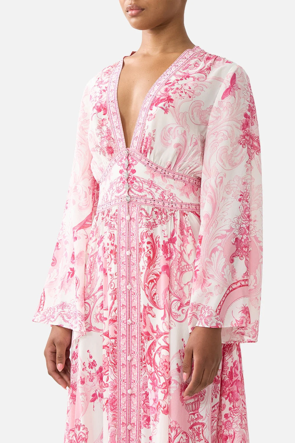 CAMILLA INSPIRED DRESS IN 100% SILK