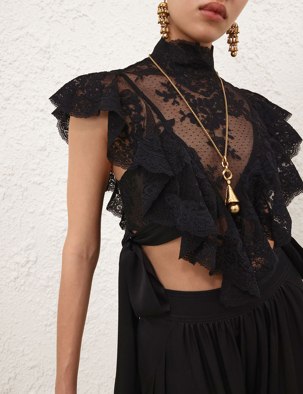 ZIMMERMANN INSPIRED SHIRT IN 100% POLYESTER