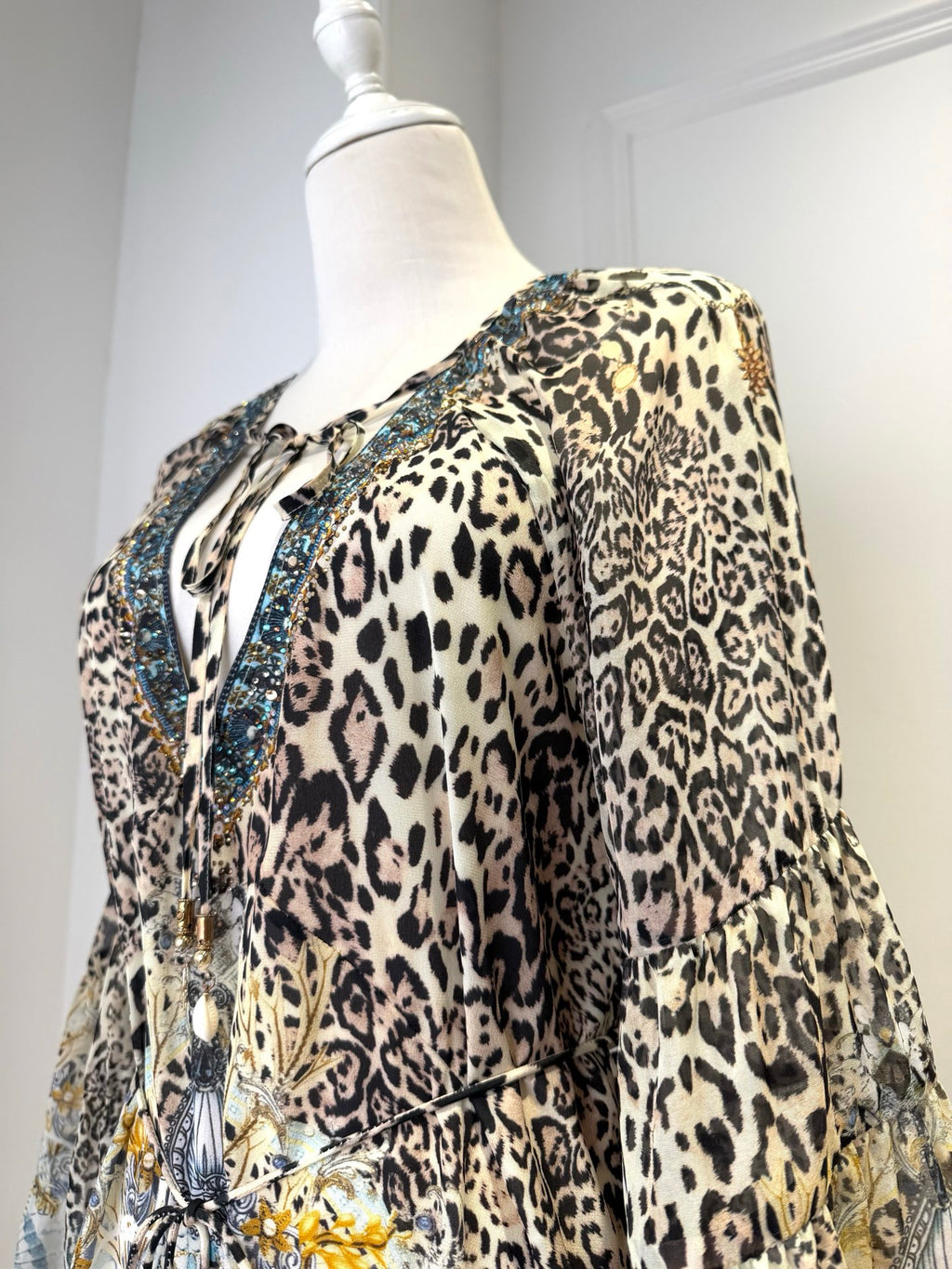 CAMILLA INSPIRED DRESS IN 100% SILK