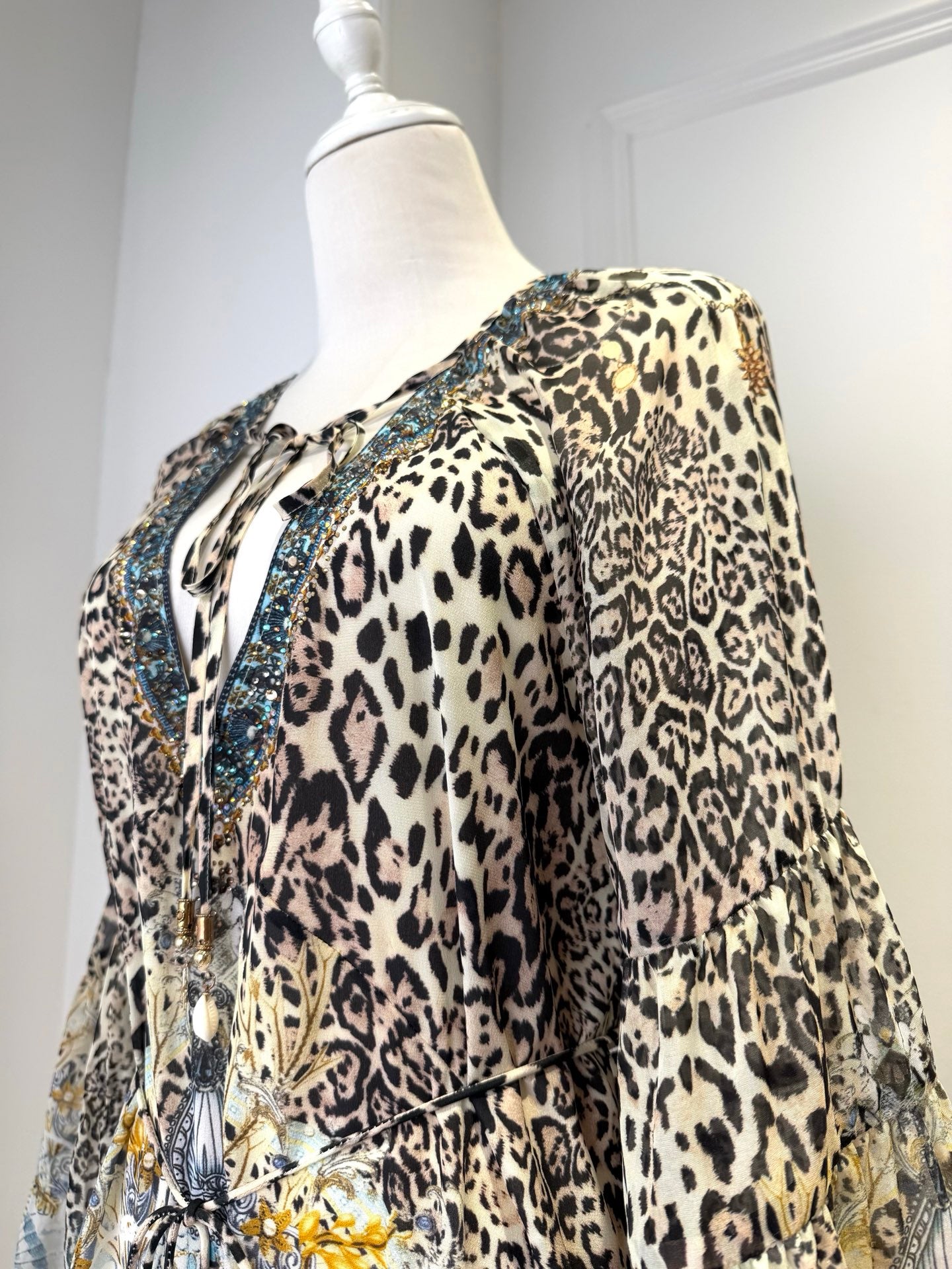CAMILLA INSPIRED DRESS IN 100% SILK