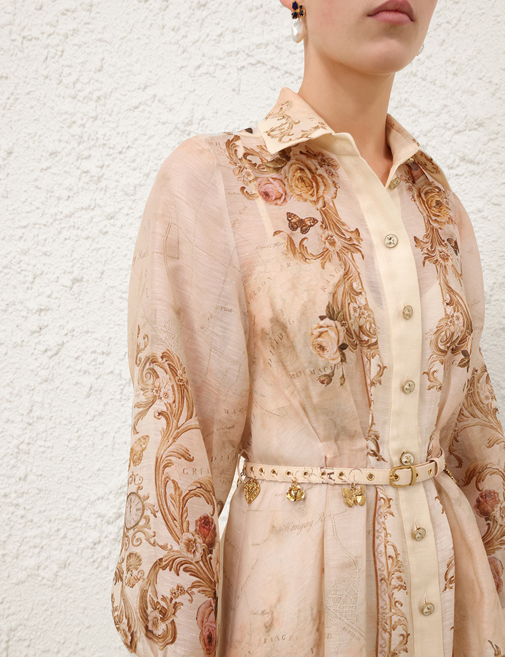 ZIMMERMANN INSPIRED DRESS IN 53% LINEN 47% SILK