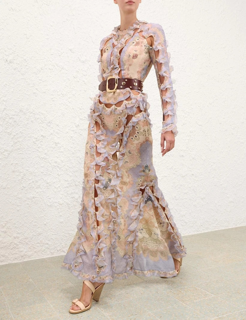 ZIMMERMANN INSPIRED DRESS IN 55% LINEN 45% SILK