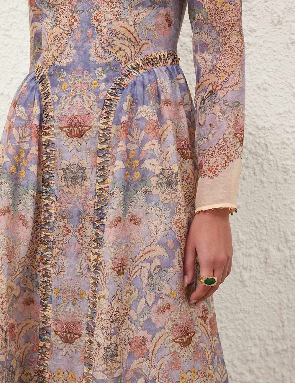 ZIMMERMANN INSPIRED DRESS IN 55% LINEN 45% SILK