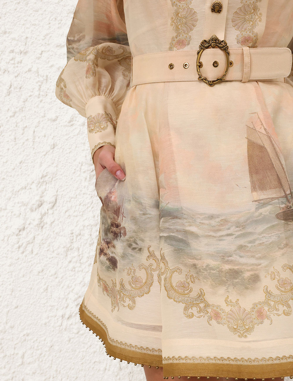 ZIMMERMANN INSPIRED DRESS IN 55% LINEN 45% SILK