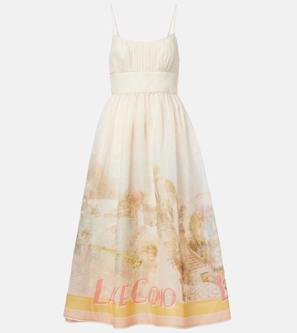 ZIMMERMANN INSPIRED DRESS IN 55% LINEN 45% SILK