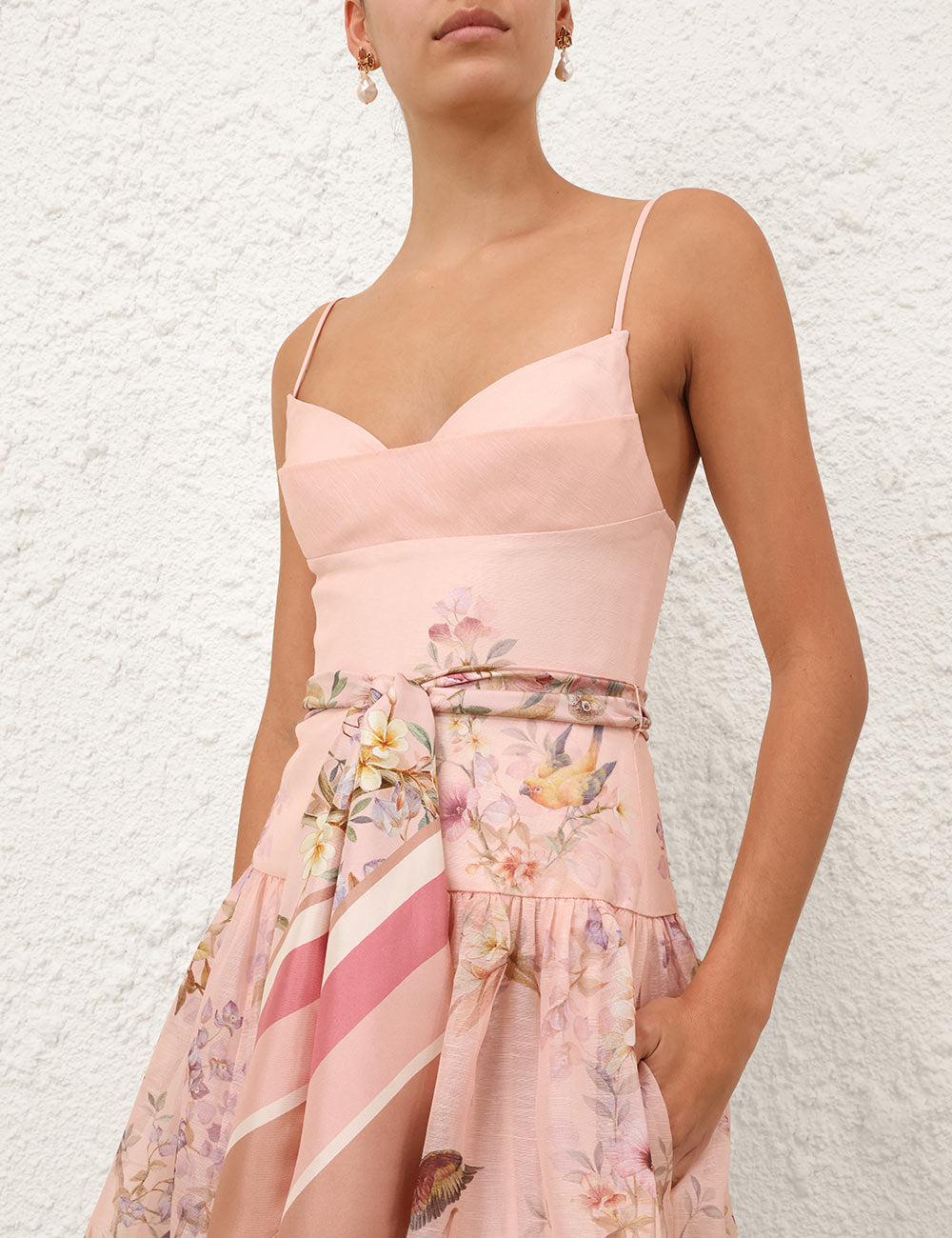 ZIMMERMANN INSPIRED DRESS IN 55% LINEN 45% SILK
