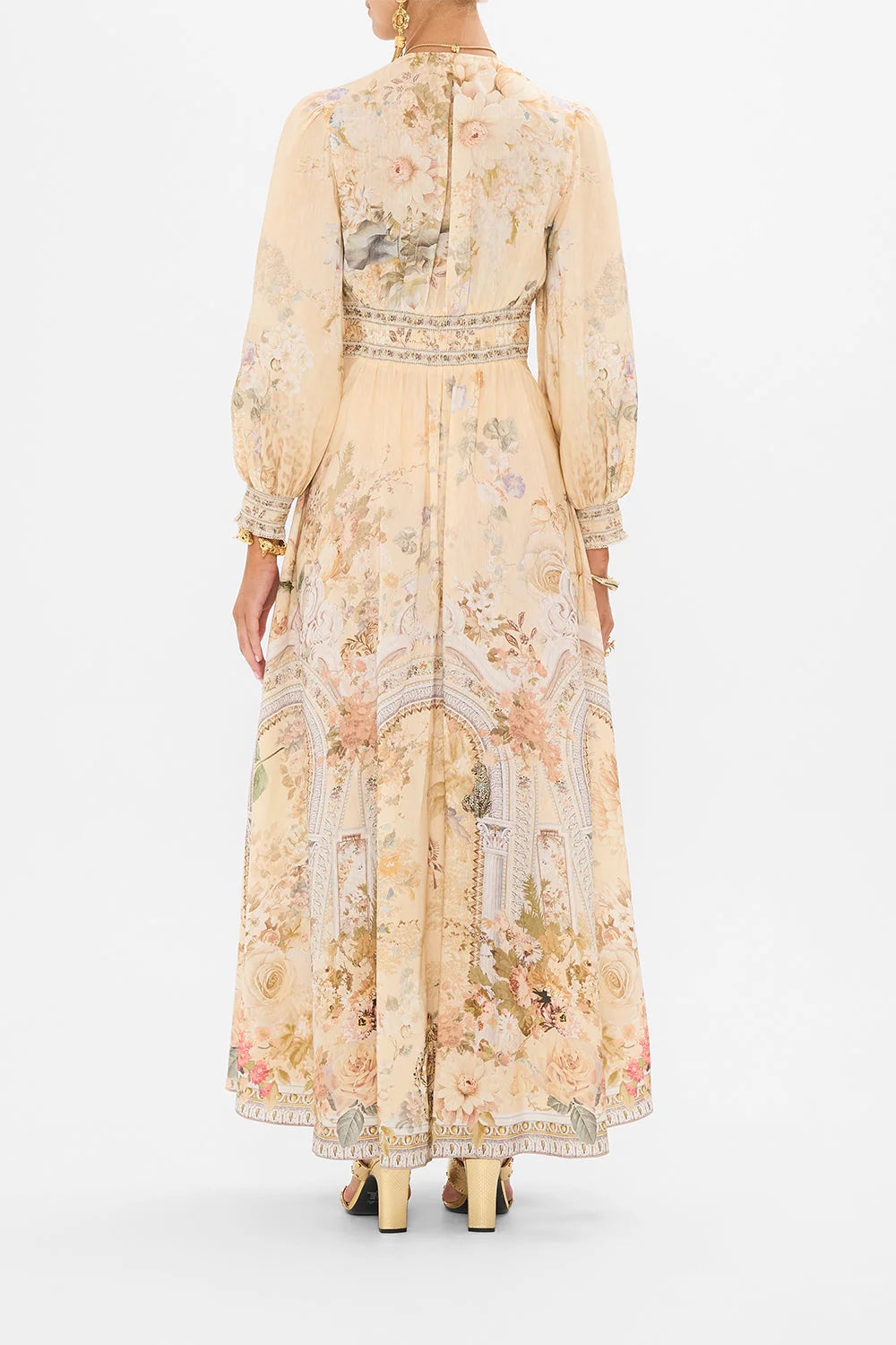 CAMILLA INSPIRED DRESS IN 82% LINEN 18% SILK
