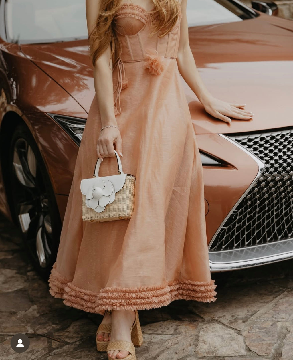 ZIMMERMANN INSPIRED DRESS IN 55% LINEN 45% SILK