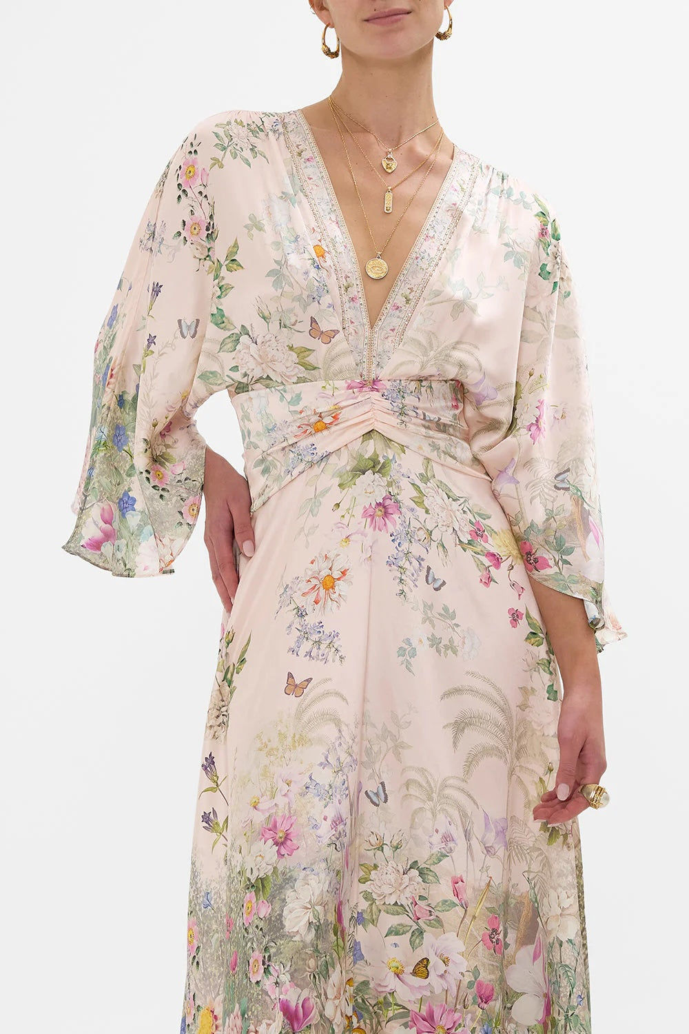 CAMILLA INSPIRED DRESS IN 100% SILK