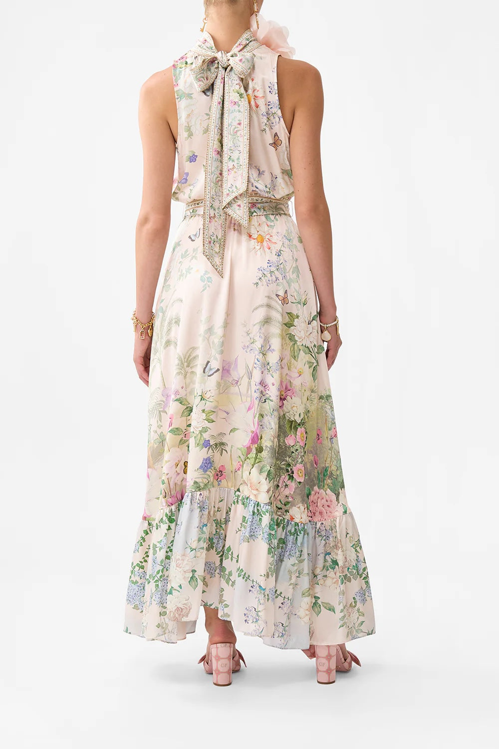 CAMILLA INSPIRED DRESS IN 100% SILK