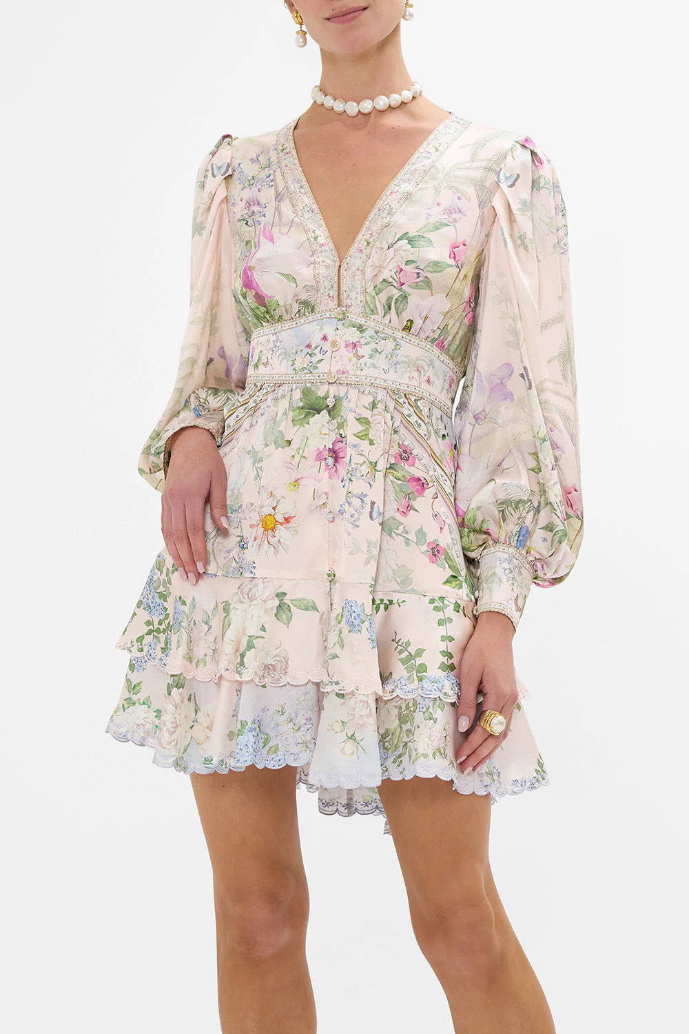 CAMILLA INSPIRED DRESS IN 100% SILK