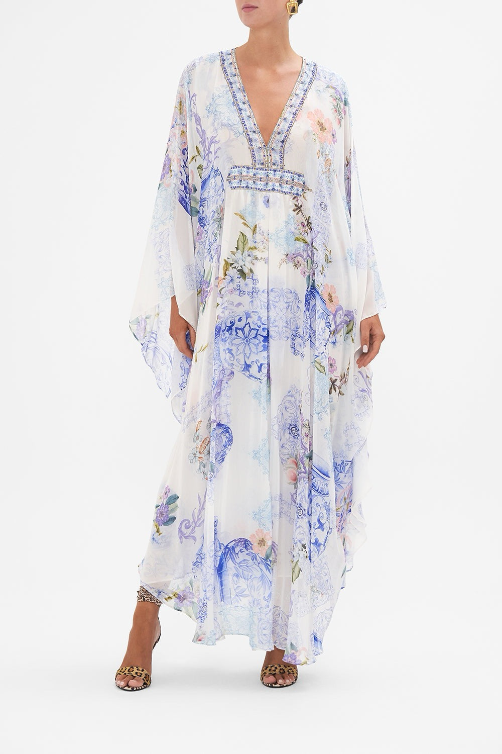 CAMILLA INSPIRED DRESS IN 100% SILK